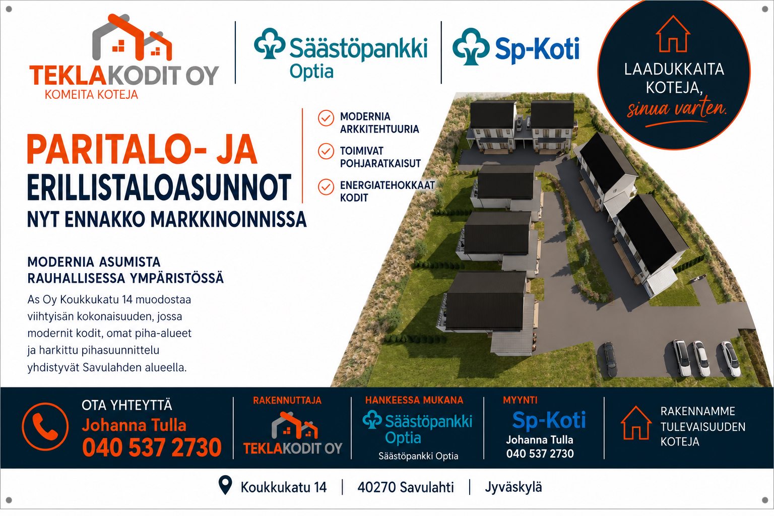 Savulahden Aavan asemapiirustus ilmasta ja kohteen esittely